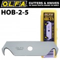 OLFA HOOK BLADES FOR SK3 SK4 UTC1 5 PACK PLASTIC CASE
